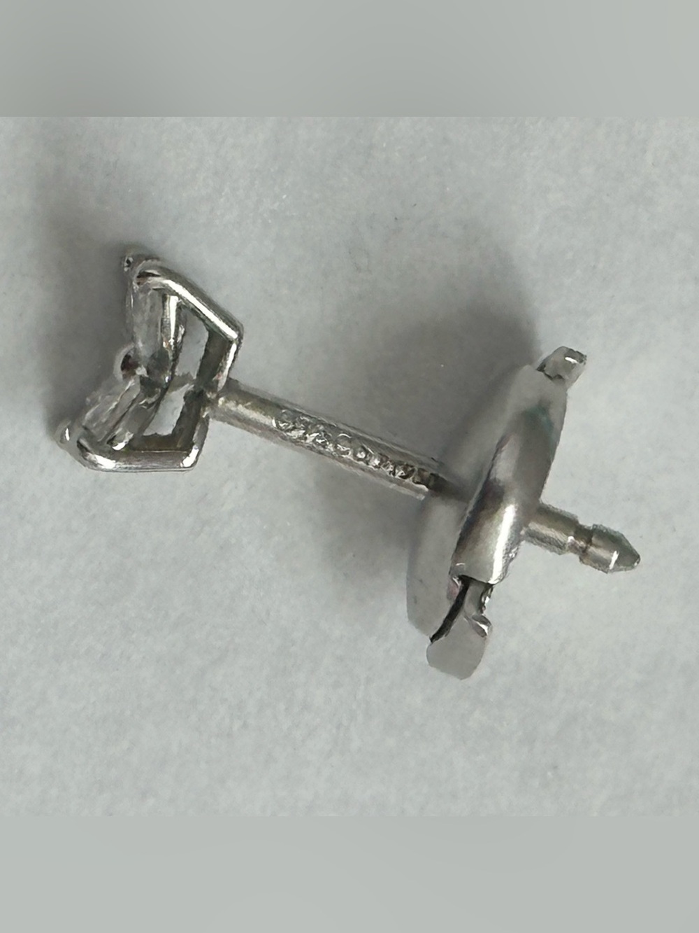 $5,400 Tiffany & Co. Victoria Stud Earrings Mini Platinum 950 Marquise Diamond - Picture 4 of 6